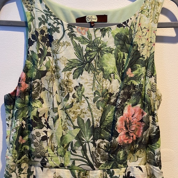 Eva Franco Floral Dress with belt size 10 - Picture 5 of 13